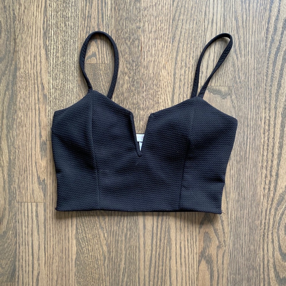Black bralette/crop top
